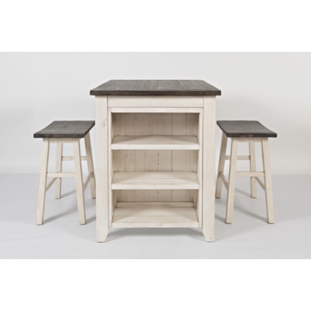 3 Piece Counter Height Table Set