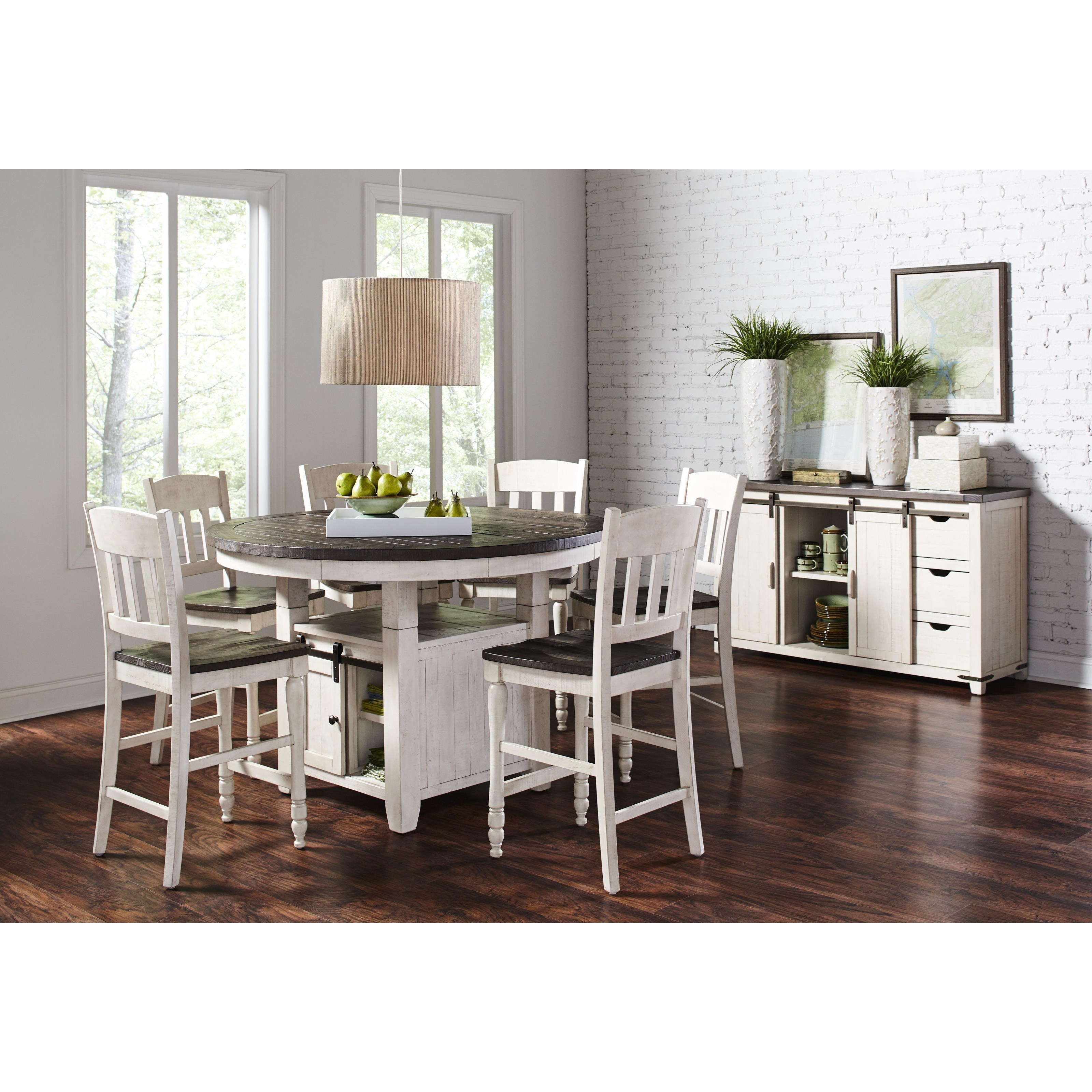 Jofran Madison County High/Low Round Dining Table