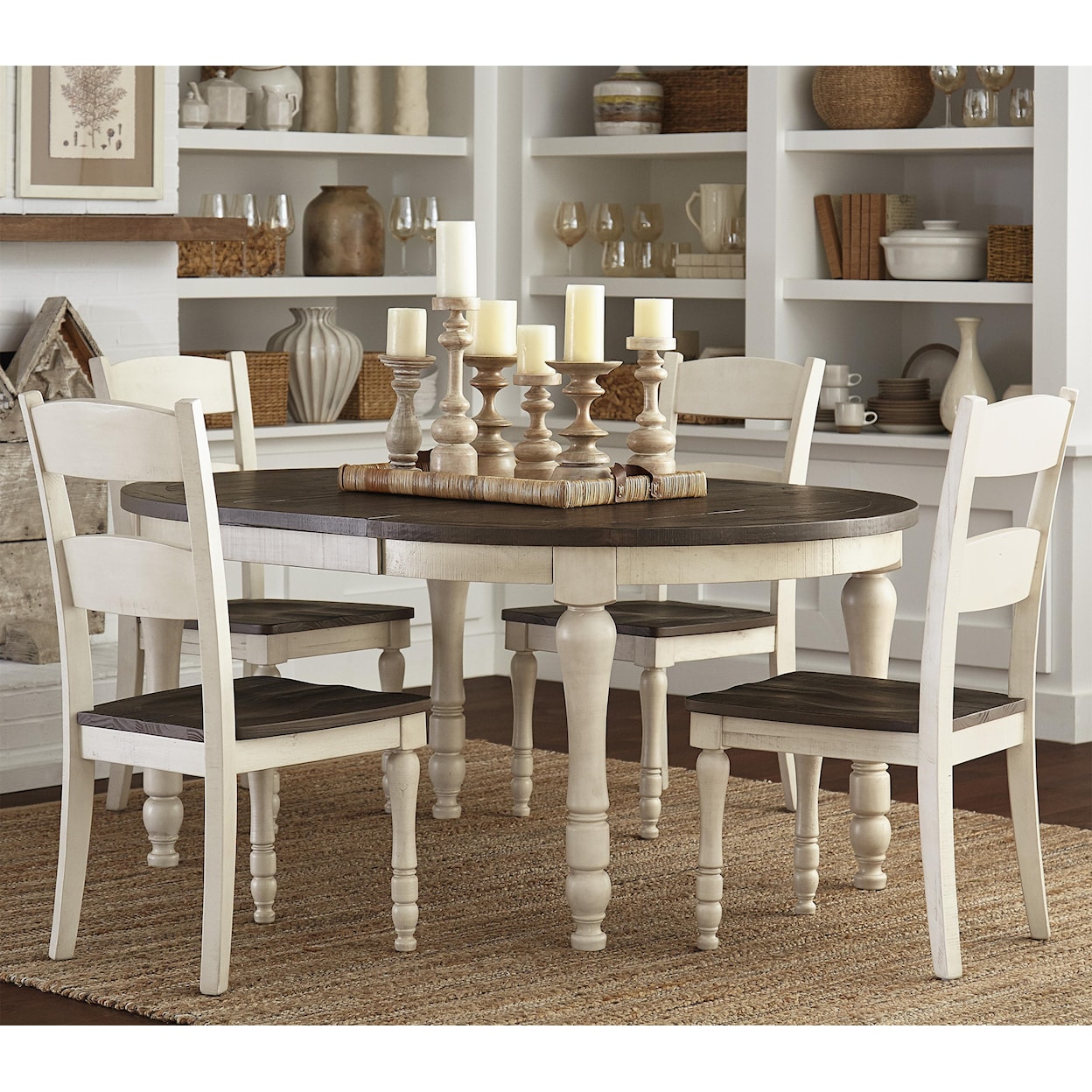Jofran Madison County Table & 4 Chairs