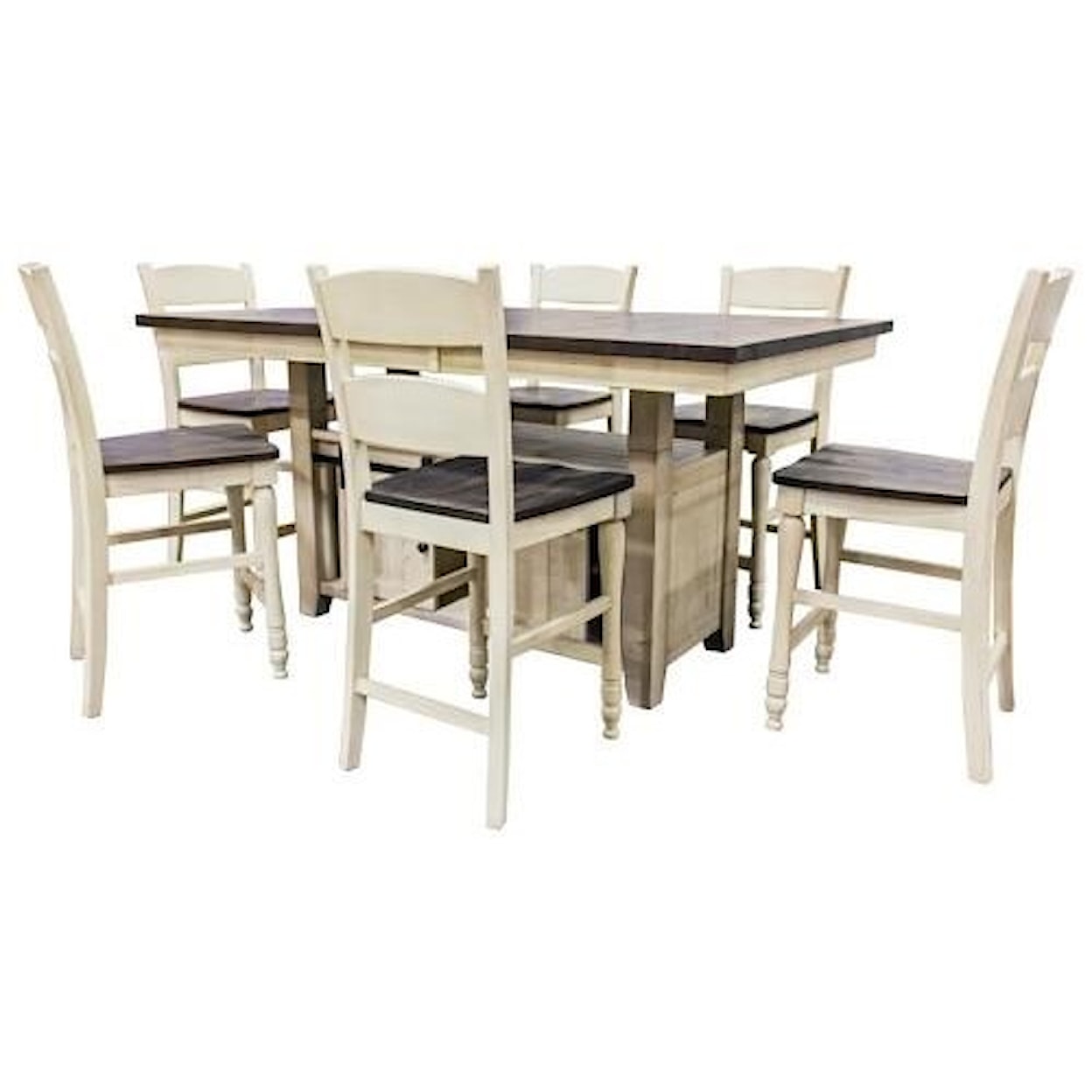 Jofran Madison County Pub Table and FOUR Stools
