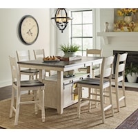 Madison County 5 Piece Counter Height Set