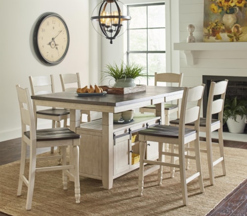 Madison County 5 Piece Counter Height Set