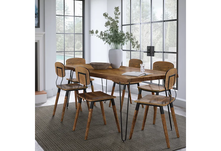 Nature's Edge 7-Piece Table and Chair Set by Jofran at Sparks HomeStore
