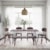 Jofran Nature's Edge 6 Piece Table and Chair Set with Bench