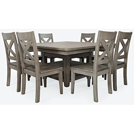 Hi/Low Storage Dining Table with 6 Stools