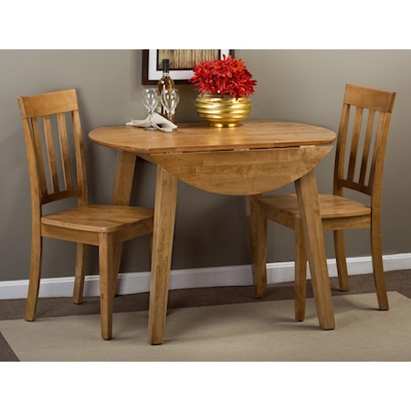 Round Table and 2 Chair Set