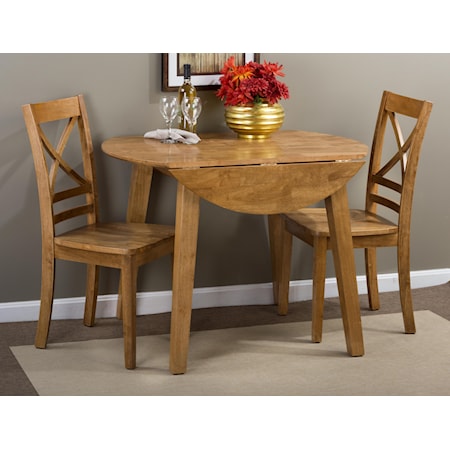Round Table and 2 Chair Set
