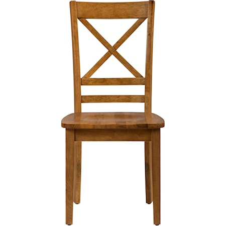 “X” Back Side Chair