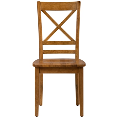 “X” Back Side Chair