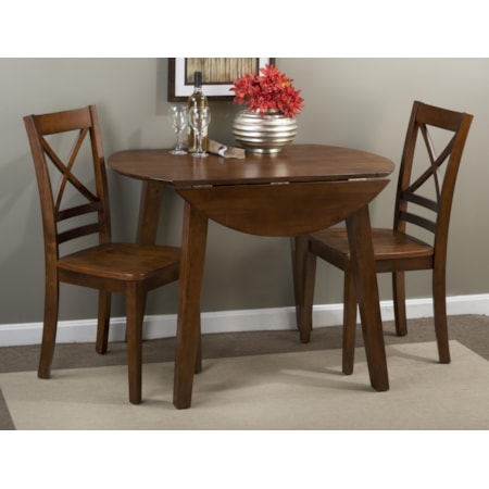 Round Table and 2 Chair Set