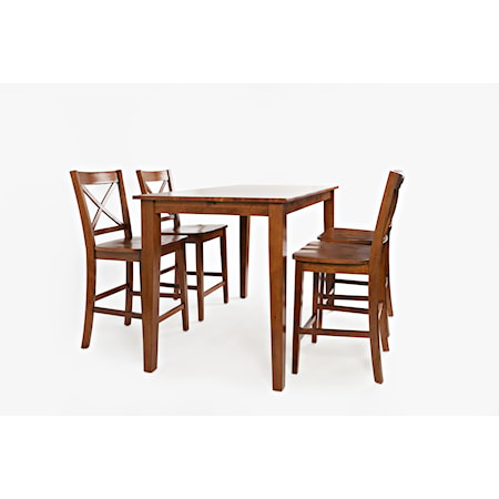 Rectangle Counter-Height Table and Chair Set