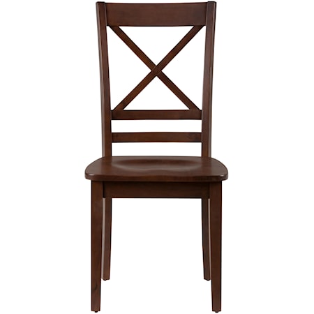 “X” Back Side Chair