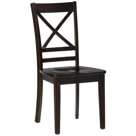 “X” Back Side Chair