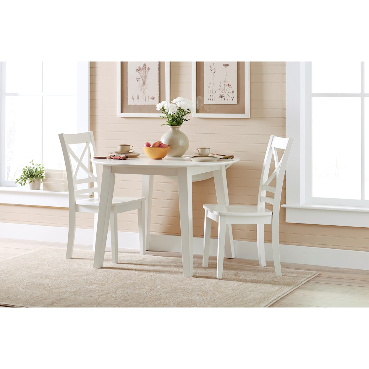 Jofran Simplicity Round Table and 2 Chair Set