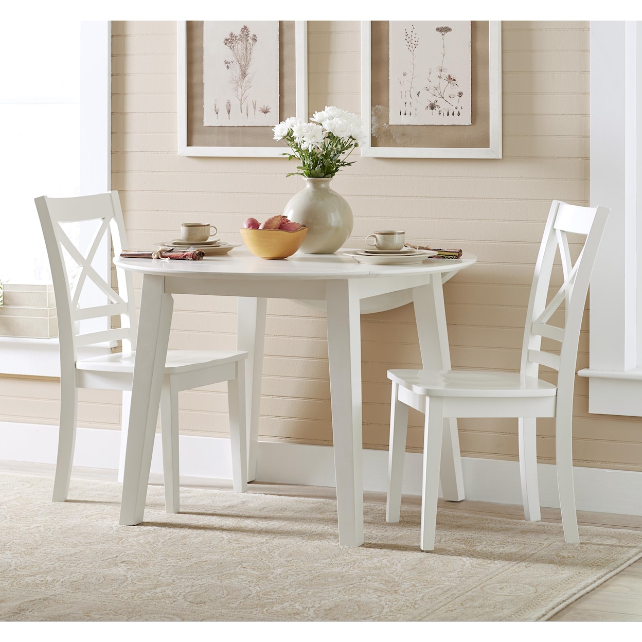 Jofran Simplicity Round Table and 2 Chair Set