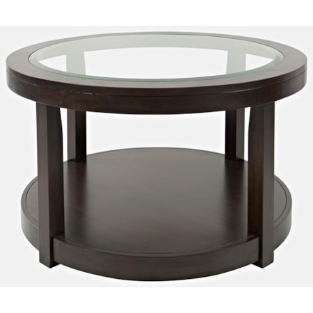 Round Castered Cocktail Table