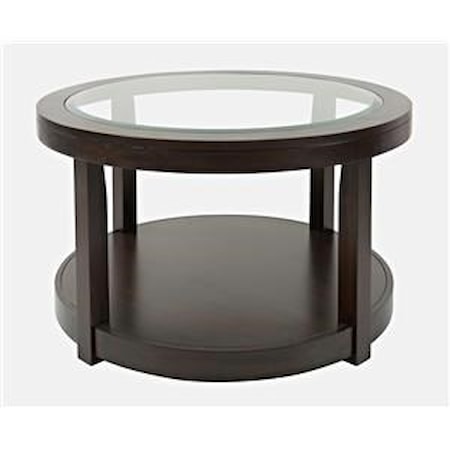 Round Castered Cocktail Table