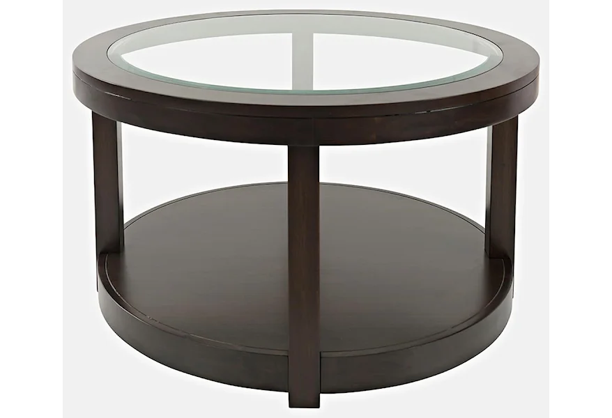 Urban Icon Round Castered Cocktail Table by Jofran at Darvin Furniture