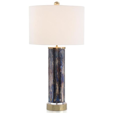 Sapphire and Gold Table Lamp