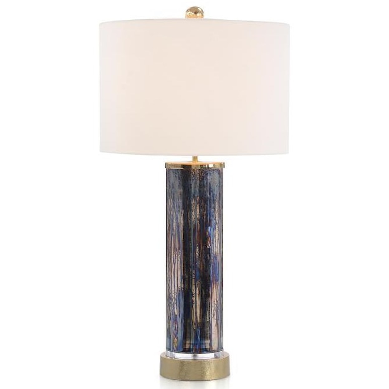 John-Richard Lighting Sapphire and Gold Table Lamp