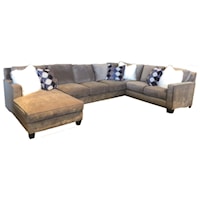 3 PC Down Sectional with Chaise