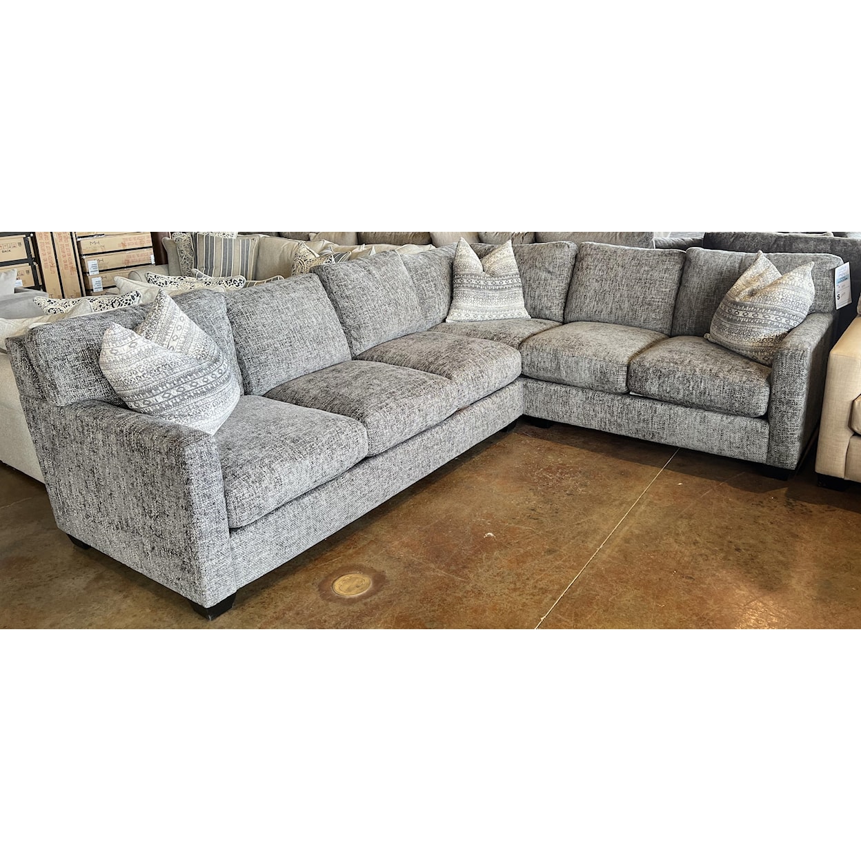 JMD Furniture 1300 2 PC Down Sectional