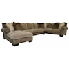 JMD Furniture 3000 JMD Down 3 PC Chaise Sectional