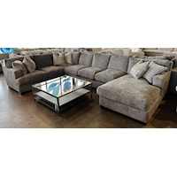 3 PC Down Chaise Sectional