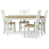 John Thomas Curated 5 Piece Customizable Two-Tone Dining Set 