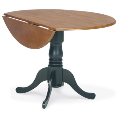 42" Round Drop Leaf Pedestal Table