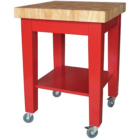 Kitchen Cutting Block Cart