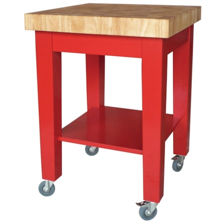 Kitchen Cutting Block Cart