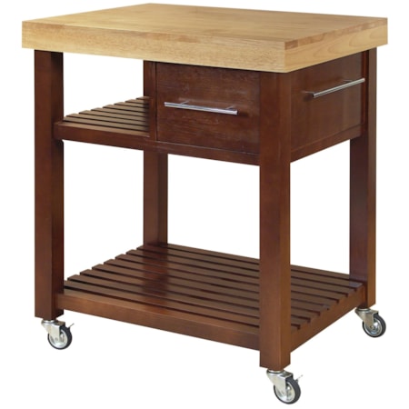 1-Drawer 2-Shelf Kitchen Cart