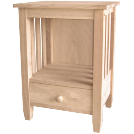 One-Drawer Mission End Table