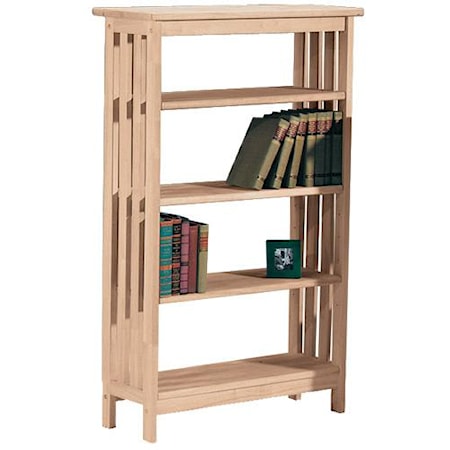 4-Shelf Mission Bookcase