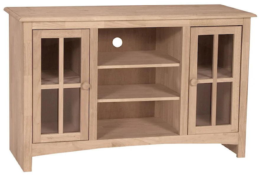 SELECT Home Accents 48" Casual 2-Door 2-Shelf TV Stand by John Thomas at Furniture Barn