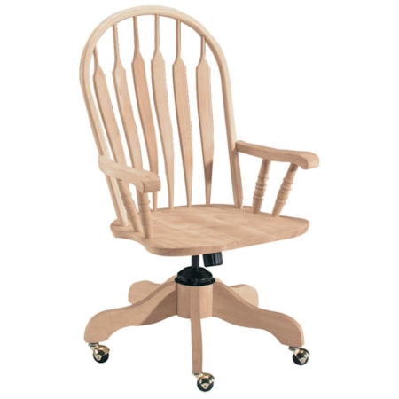 Deluxe Steambent Windsor Arm Desk Chair