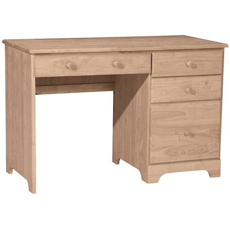 Casual 4-Drawer Desk