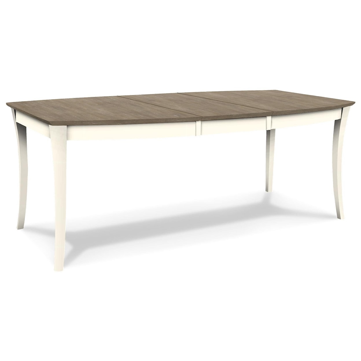 John Thomas SELECT Dining Room White and Grey Dining Table