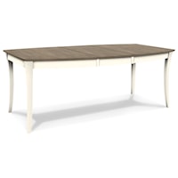 Vineyard White and Grey Dining Table