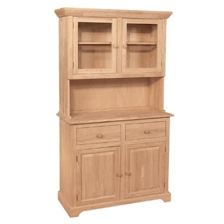 4-Door 2-Drawer Buffet & Hutch