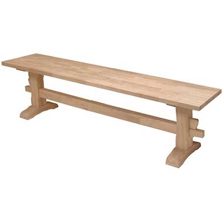 72" Trestle Bench