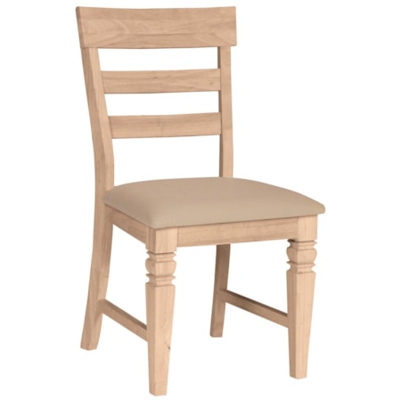 Java Chair with Vinyl Seat Cushion