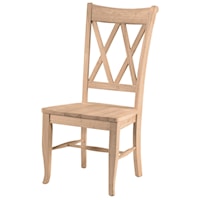 Double X-Back Chair