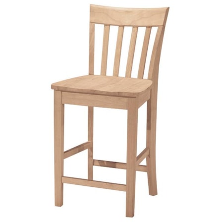 24" Slatback Stool