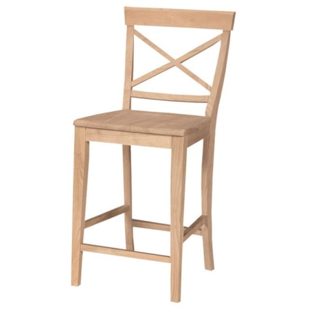 24" X-Back Stool