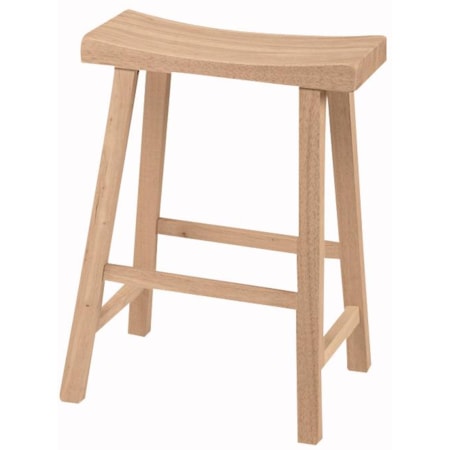 24" Saddle Seat Stool