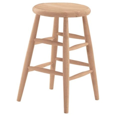 24" Scoop Seat Stool