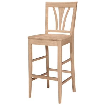30" Fanback Stool
