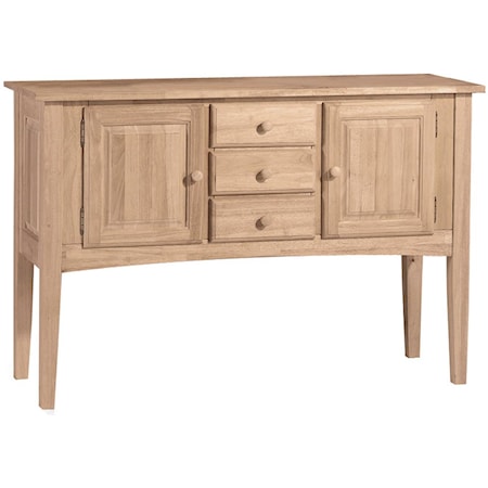 2-Door 3-Drawer Huntboard Server